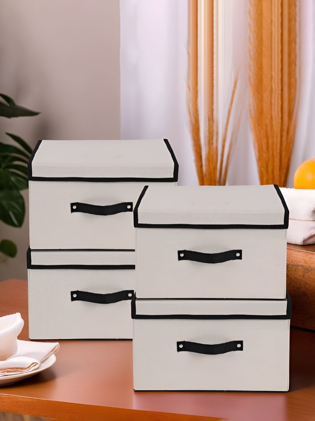 RUBOXA White Set of 4 Regular Multi-Utility Organisers-picture-10