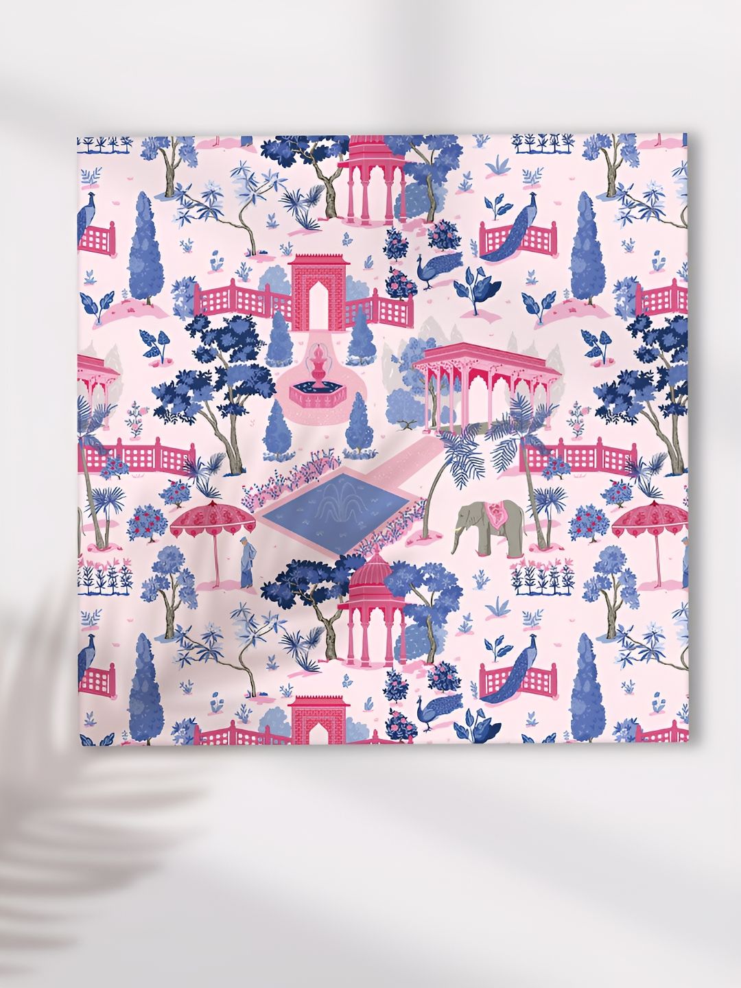 Myntra Elegant Homes Pink & White Single Piece Canvas Floral and Botanical Wall Paintings-picture-34