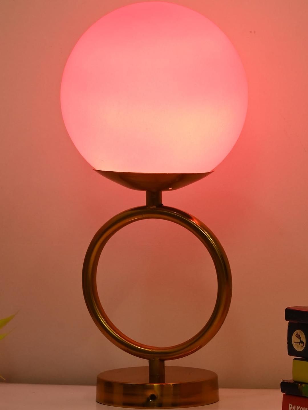 SOMIL Pink Glass Cylinder Table Lamps-picture-23