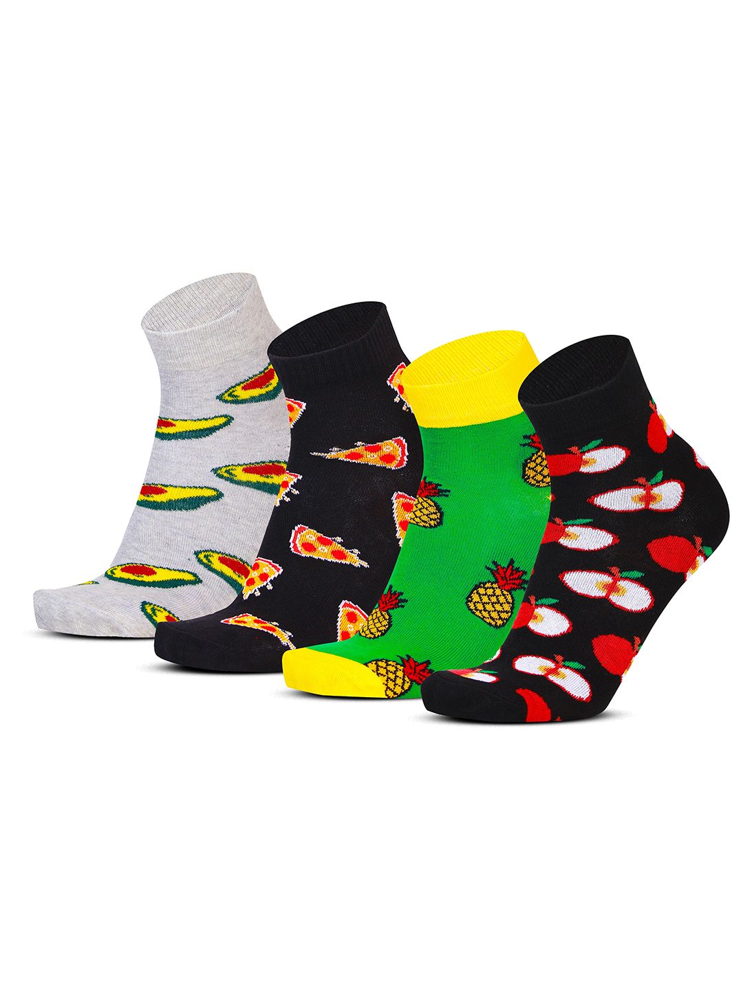 RC. ROYAL CLASS Kids Pack Of 4 Printed Cotton Ankle-Length Socks-picture-39