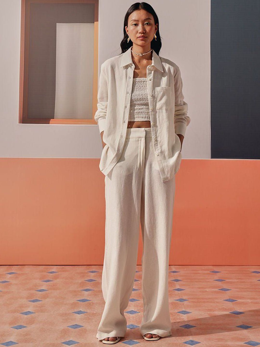 Sage by Mala Women Comfort High-Rise Easy Wash Loose Fit Trousers-picture-25