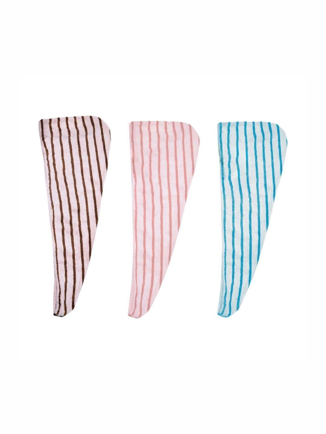 HOUSSE Blue & Peach-Coloured 3 Piece Printed Other 300 GSM Towel Set-picture-34