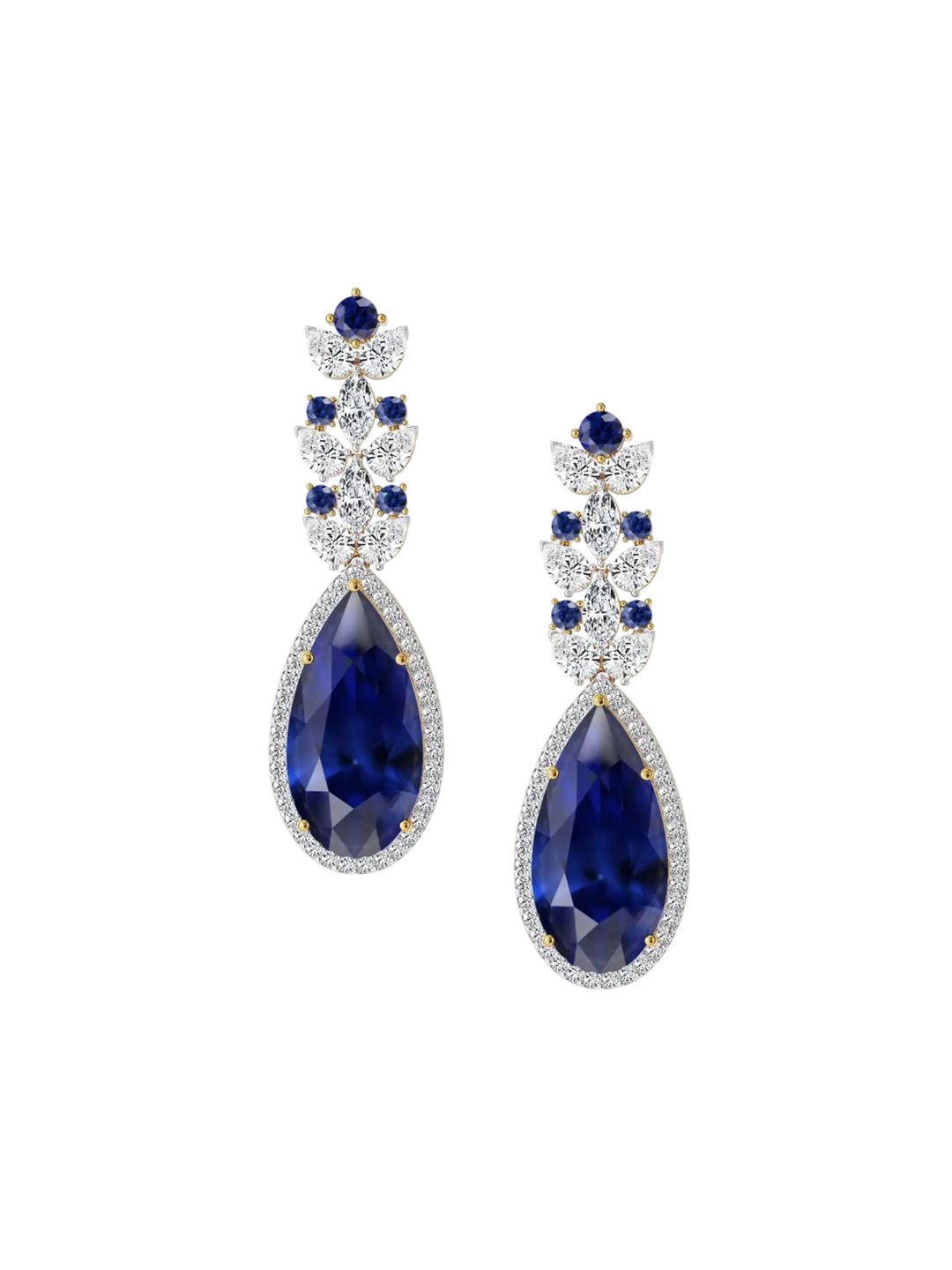 Emori 18KT Gold Ice Earrings With Lab Grown Diamond - 8.05 g-image-40