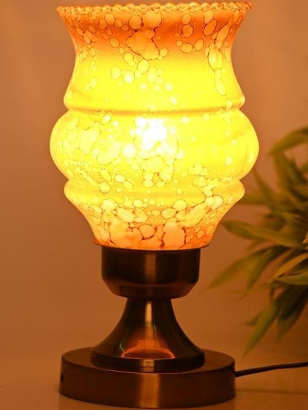 SOMIL Yellow Glass Cylinder Table Lamps-picture-34