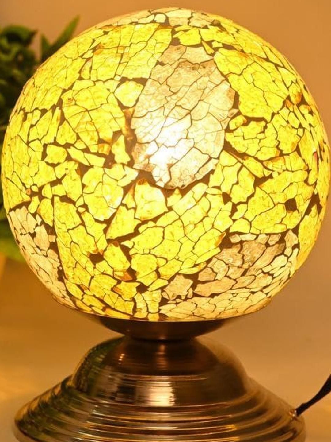 SOMIL Yellow Glass Cylinder Table Lamps-picture-39