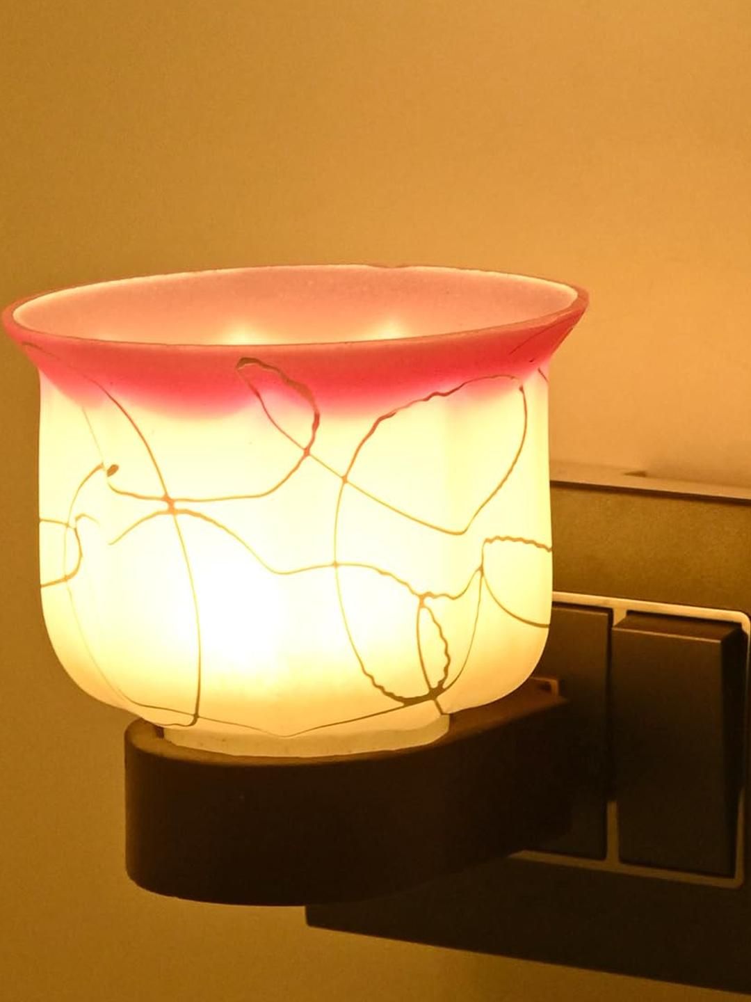 SOMIL Multicoloured Printed Glass Cylinder Shaped Wall Lamp-picture-11