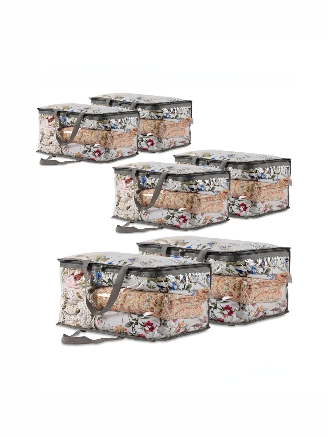 RUBOXA Transparent Set of 6 Regular Multi-Utility Organisers-picture-22