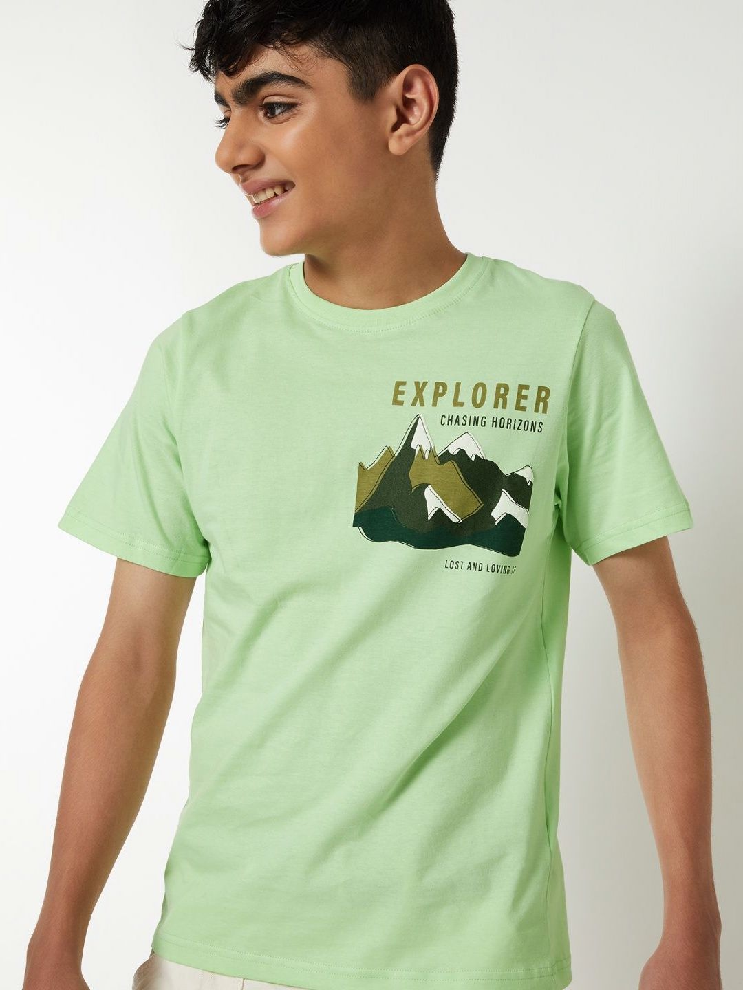 max Boys Graphic Printed Round Neck Pure Cotton T-shirt-picture-29