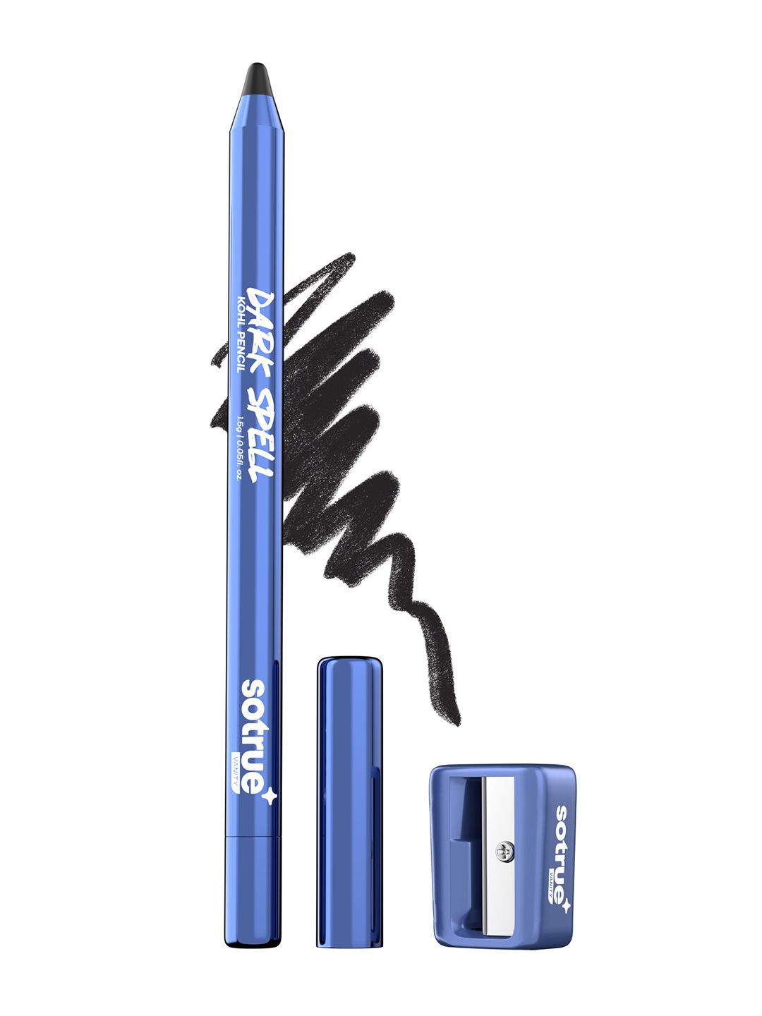 SOTRUE Dark Spell Kohl Kajal Pencil With Sharpener- 1.5 g- Black