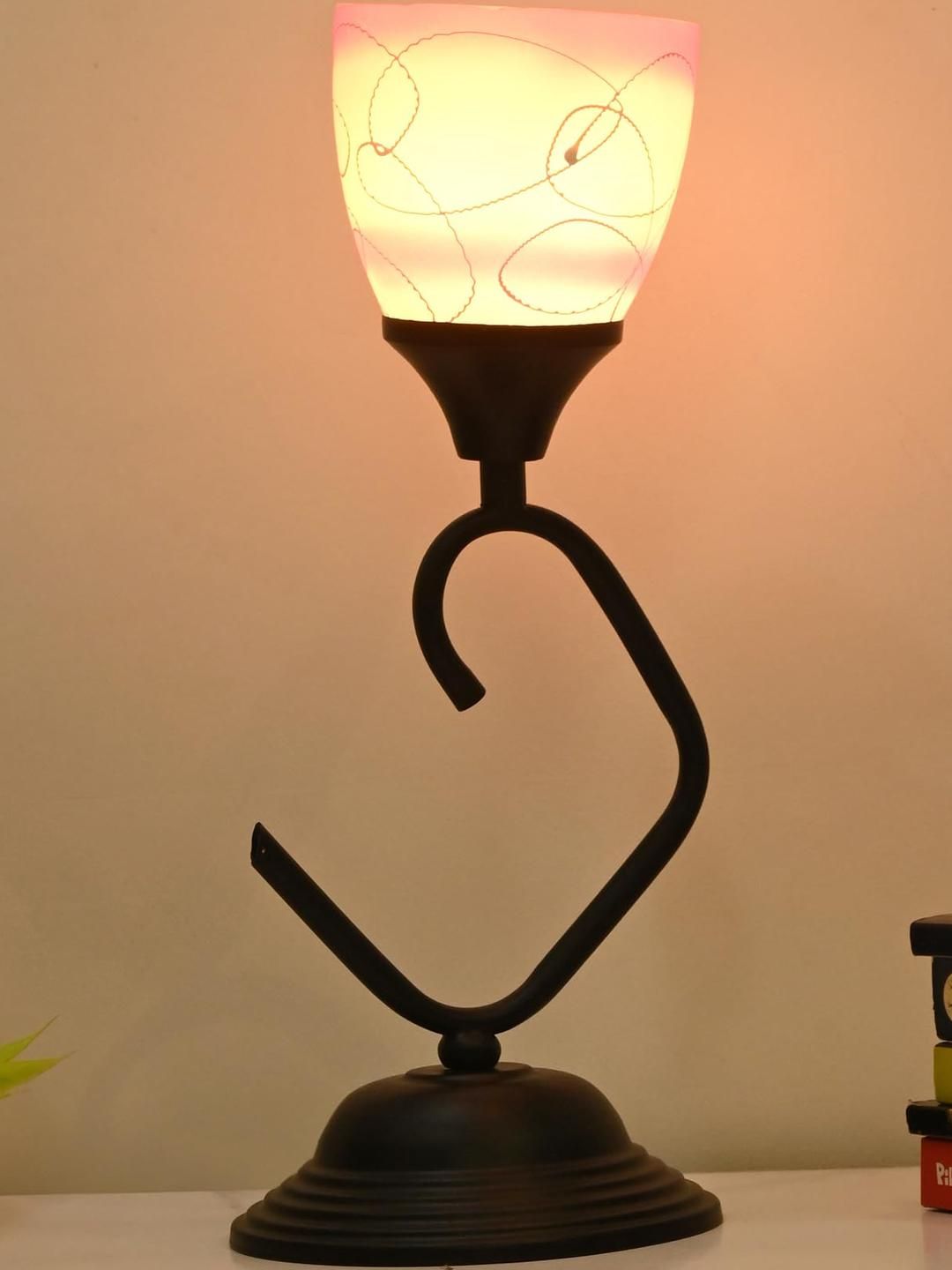 SOMIL Pink Glass Cylinder Table Lamps-picture-21