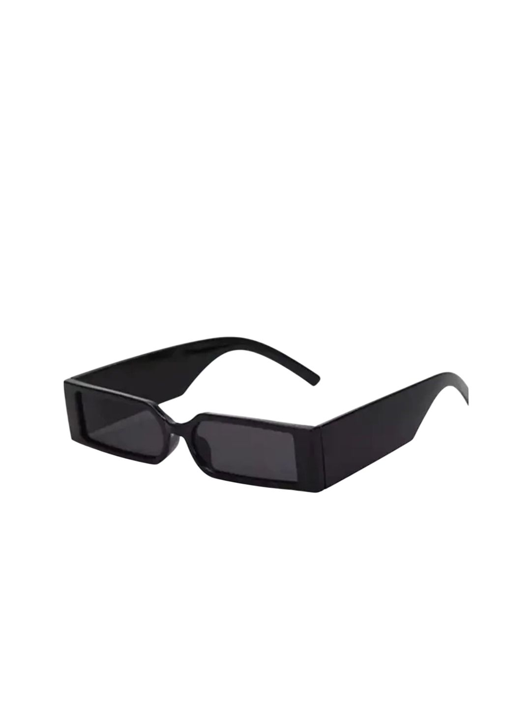 HAYDEN haiza Unisex Black Lens & Black Rectangle Sunglasses with-image-24