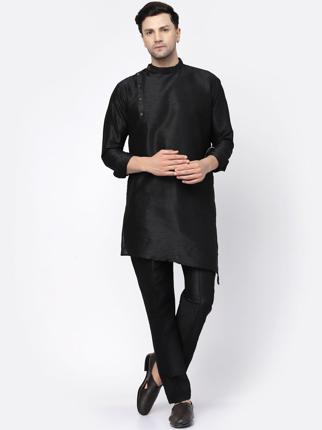 TS LIFESTYLE Men Regular Dupion Silk Kurta with Pyjamas-picture-17