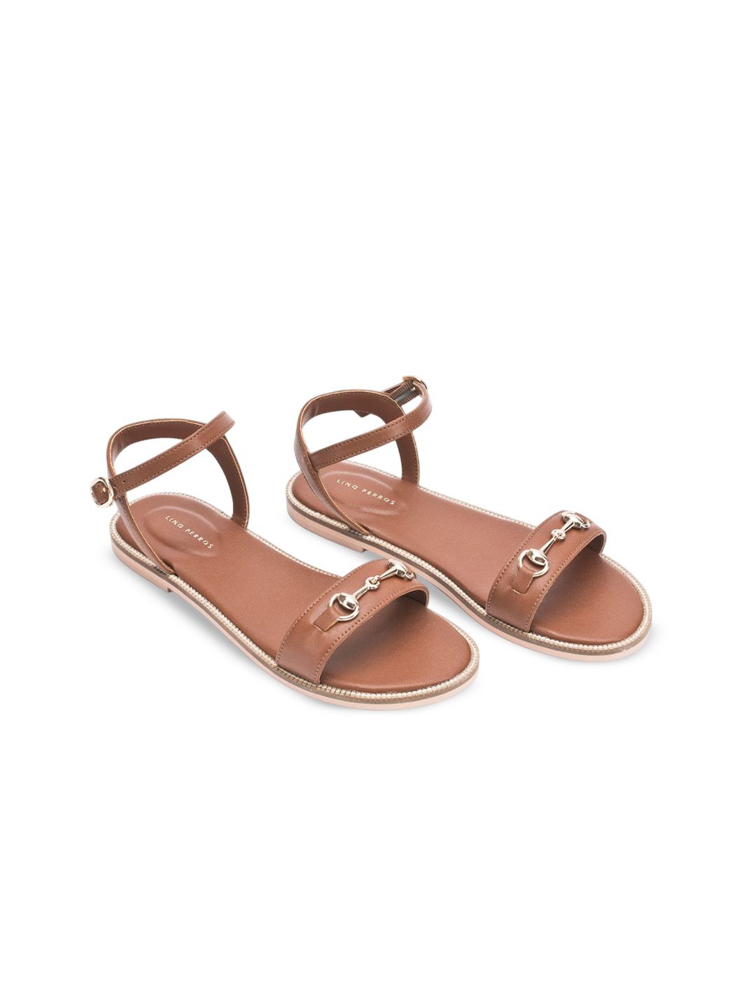 Lino Perros Women Open Toe Flats with Western - Embellished-image-28