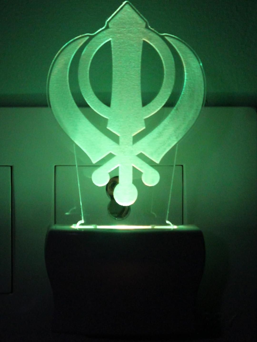 SOMIL Green & Blue Textured Glass Abstract Shaped Wall Lamp-image-35