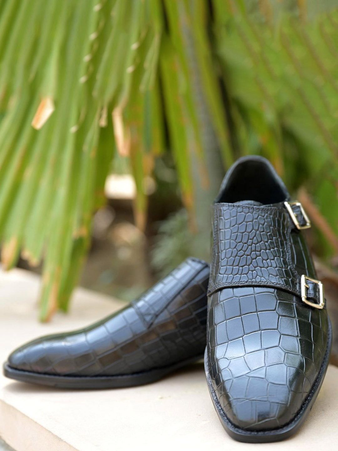 mille dollari Marks & Spencer Men Leather Formal Monk Shoes-picture-29