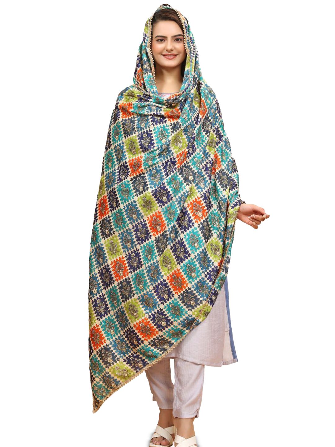 Kemza Ethnic Motifs Printed Dupatta-picture-22