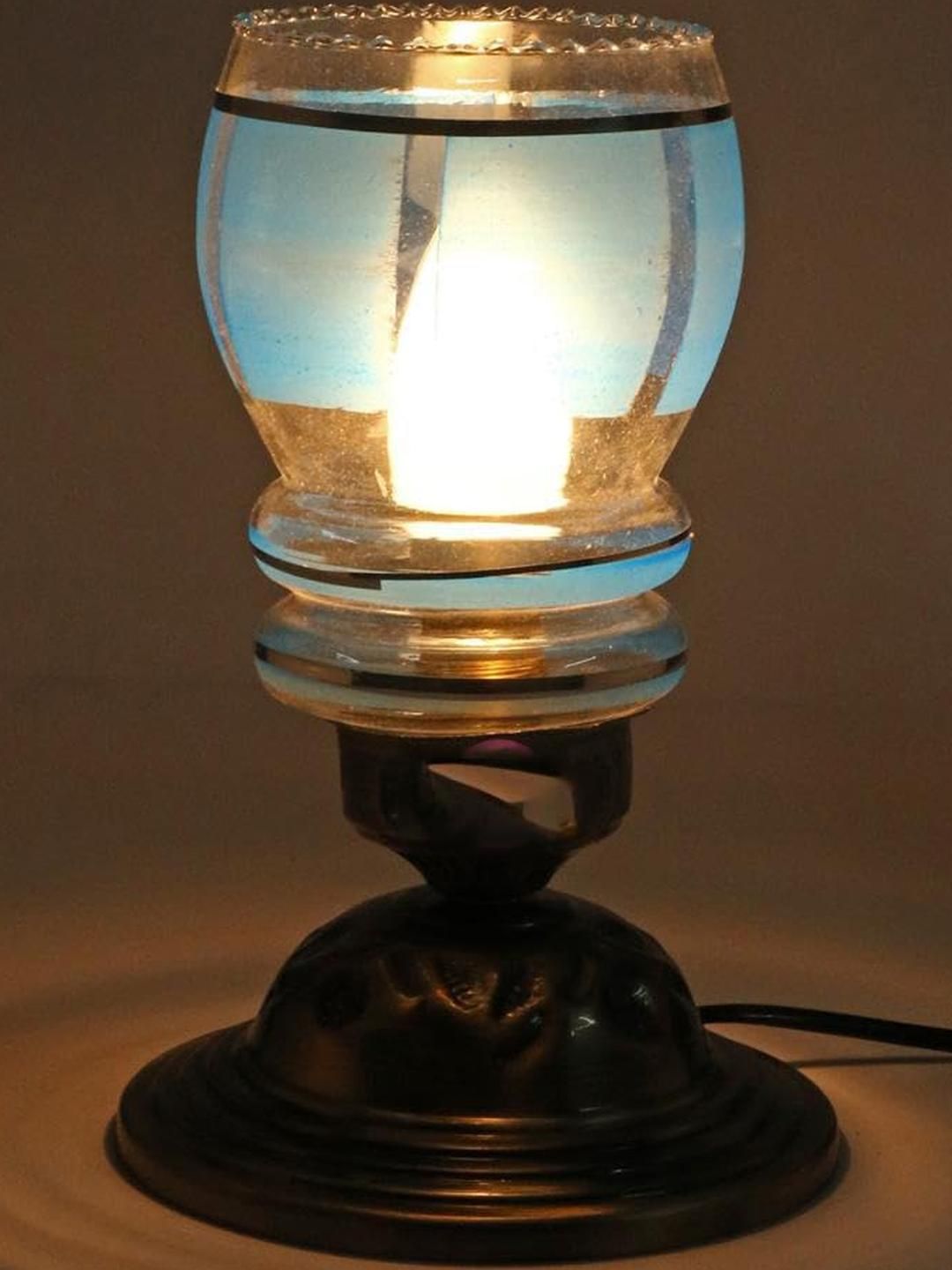 SOMIL Gold-Toned Textured Glass Table Lamp-picture-42