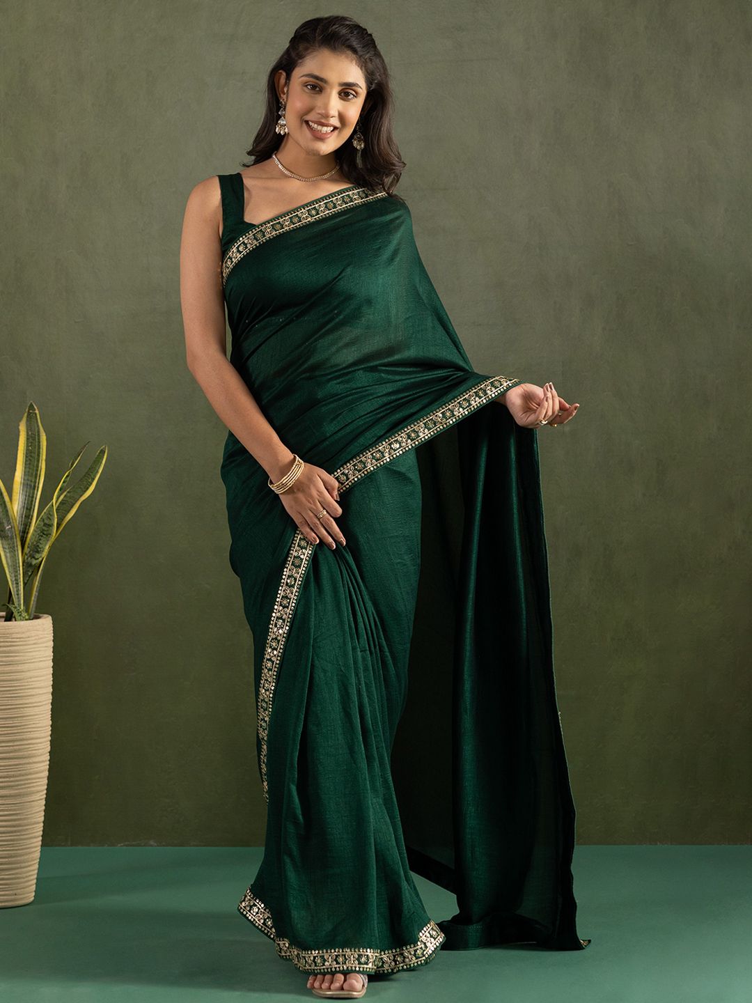 all about you Embroidered Pure Chiffon Saree-picture-17