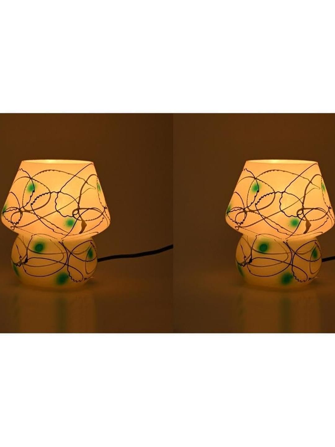 SOMIL White Glass Cylinder Table Lamps-picture-31