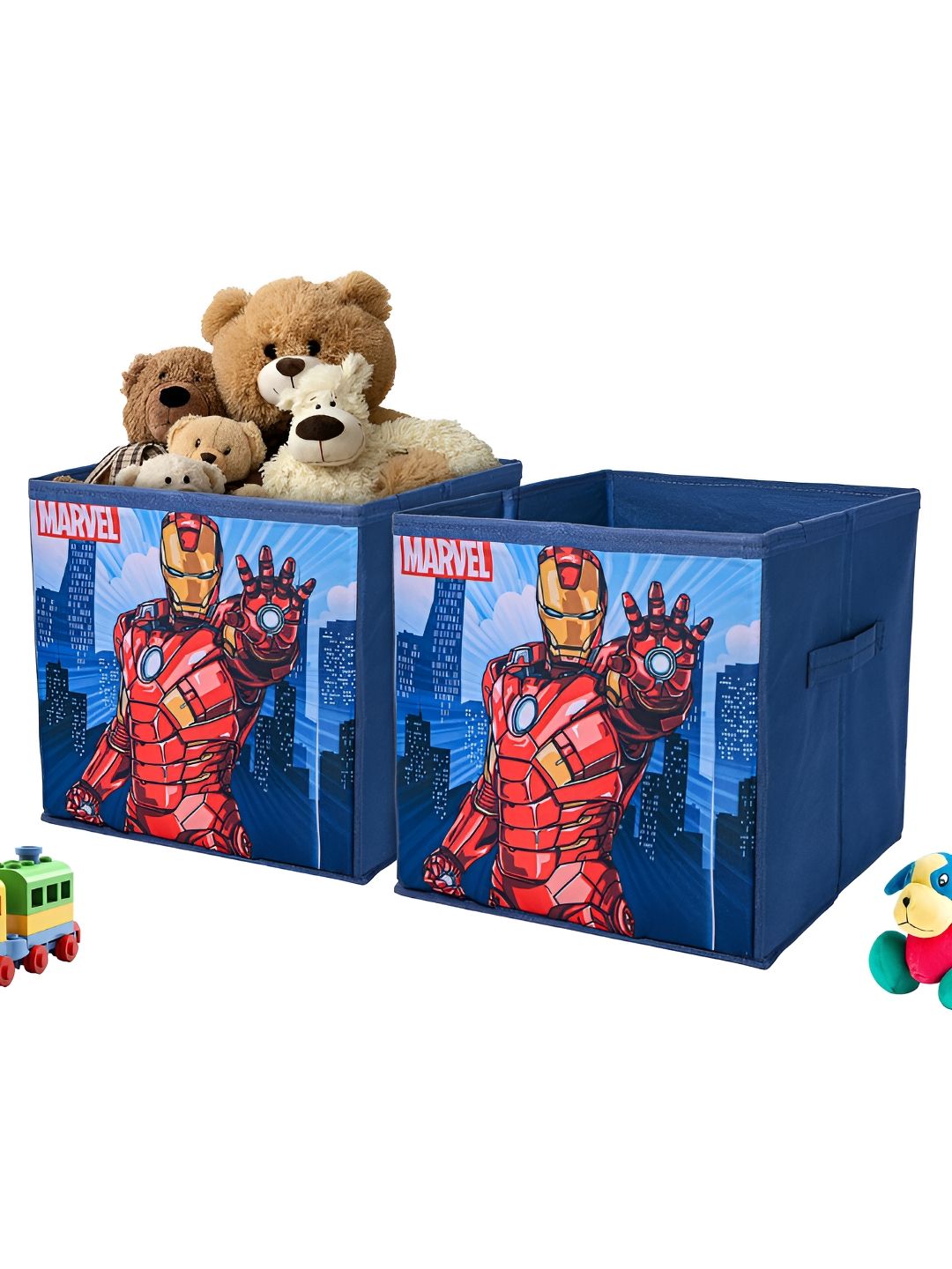 YK Navy Blue & Red 2 Pieces Marvel Ironman Printed Regular Multi-Utility Organisers-picture-16