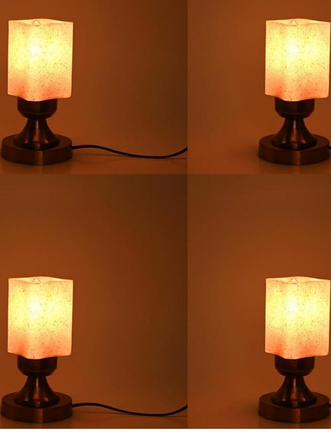 SOMIL Pink Glass Cylinder Table Lamps-picture-13