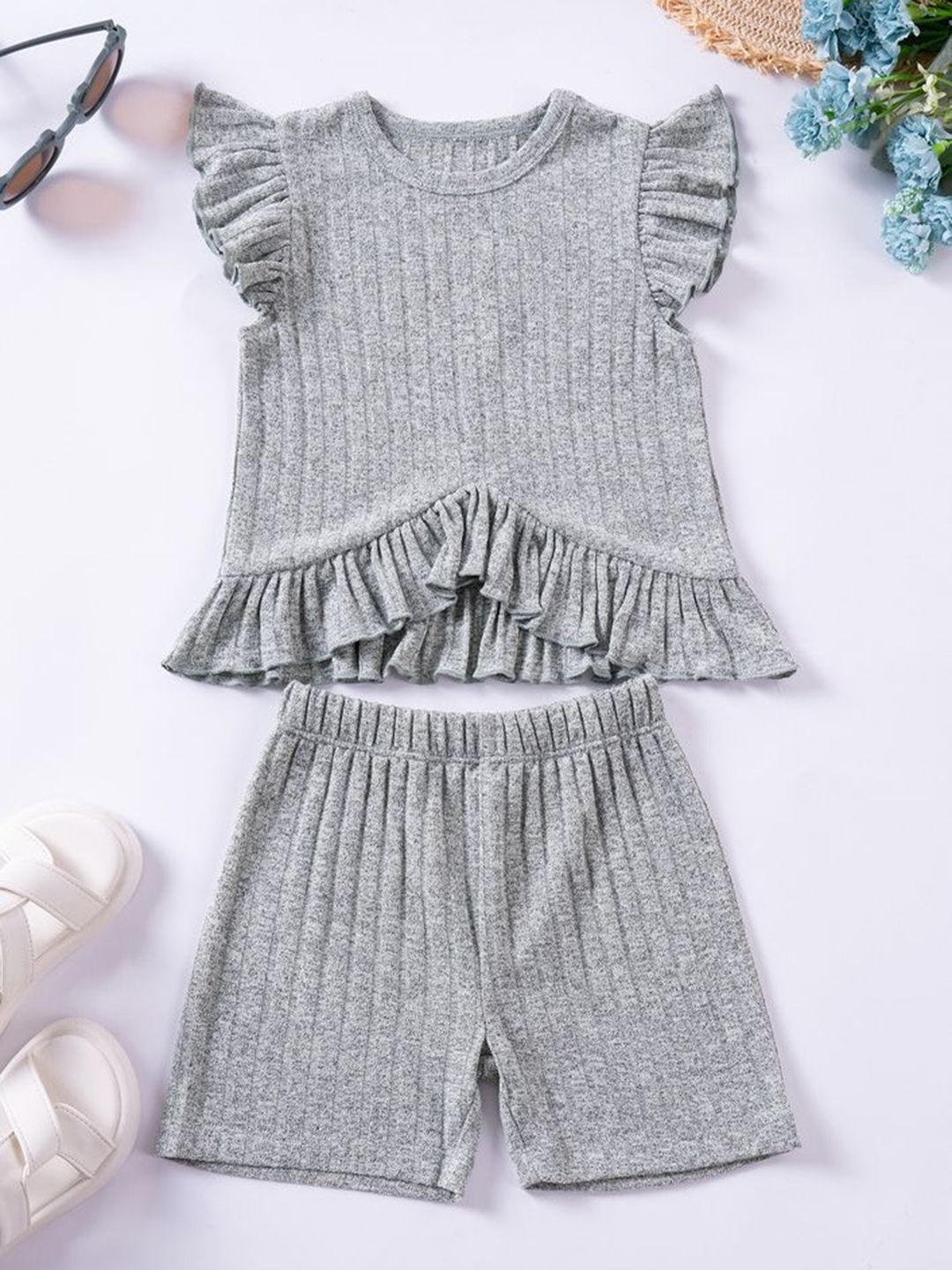 LULU & SKY Girls Striped Night suit-picture-15
