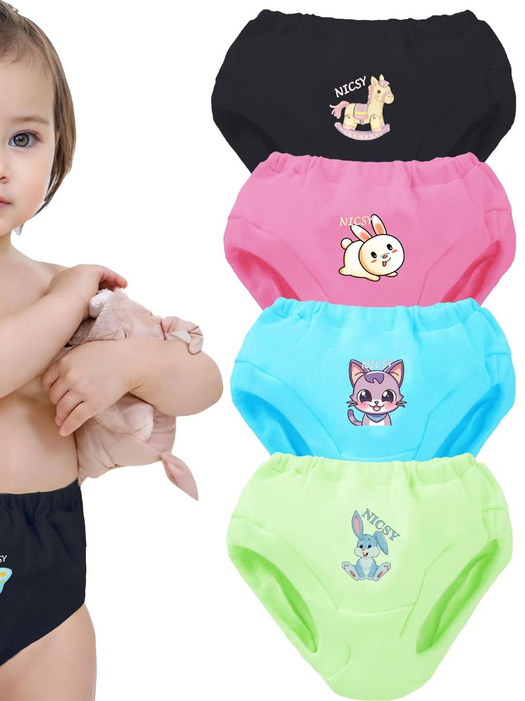 Nicsy Set of 4 Mid-Rise Basic Briefs-picture-20