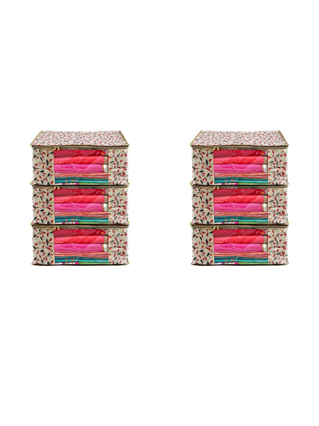 AMAK INC Orange Fabric Multi-Utility Wardrobe Organisers-picture-46