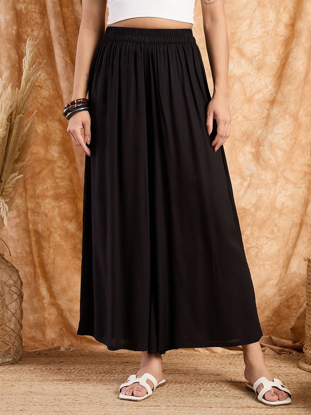 InWeave Women Flared Palazzos-picture-26