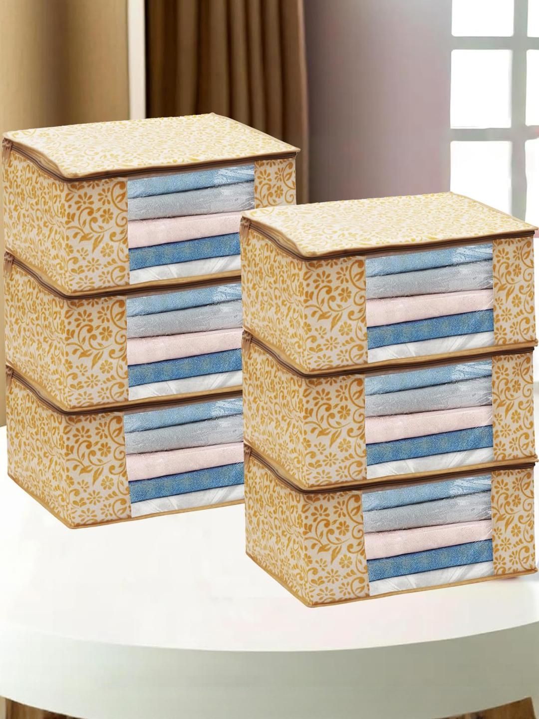 AMAK INC Beige Fabric Multi-Utility Wardrobe Organisers-picture-25