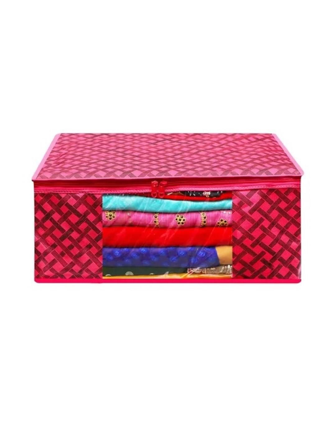 AMAK INC Red Fabric Multi-Utility Wardrobe Organisers-picture-36