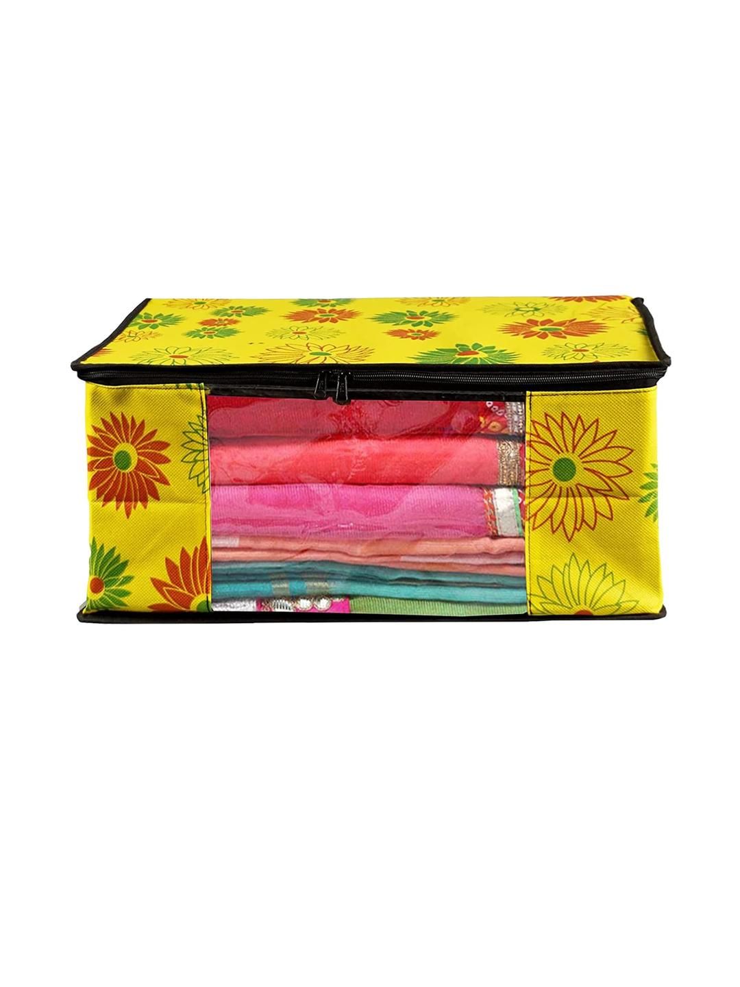 AMAK INC Yellow Fabric Multi-Utility Wardrobe Organisers-picture-36