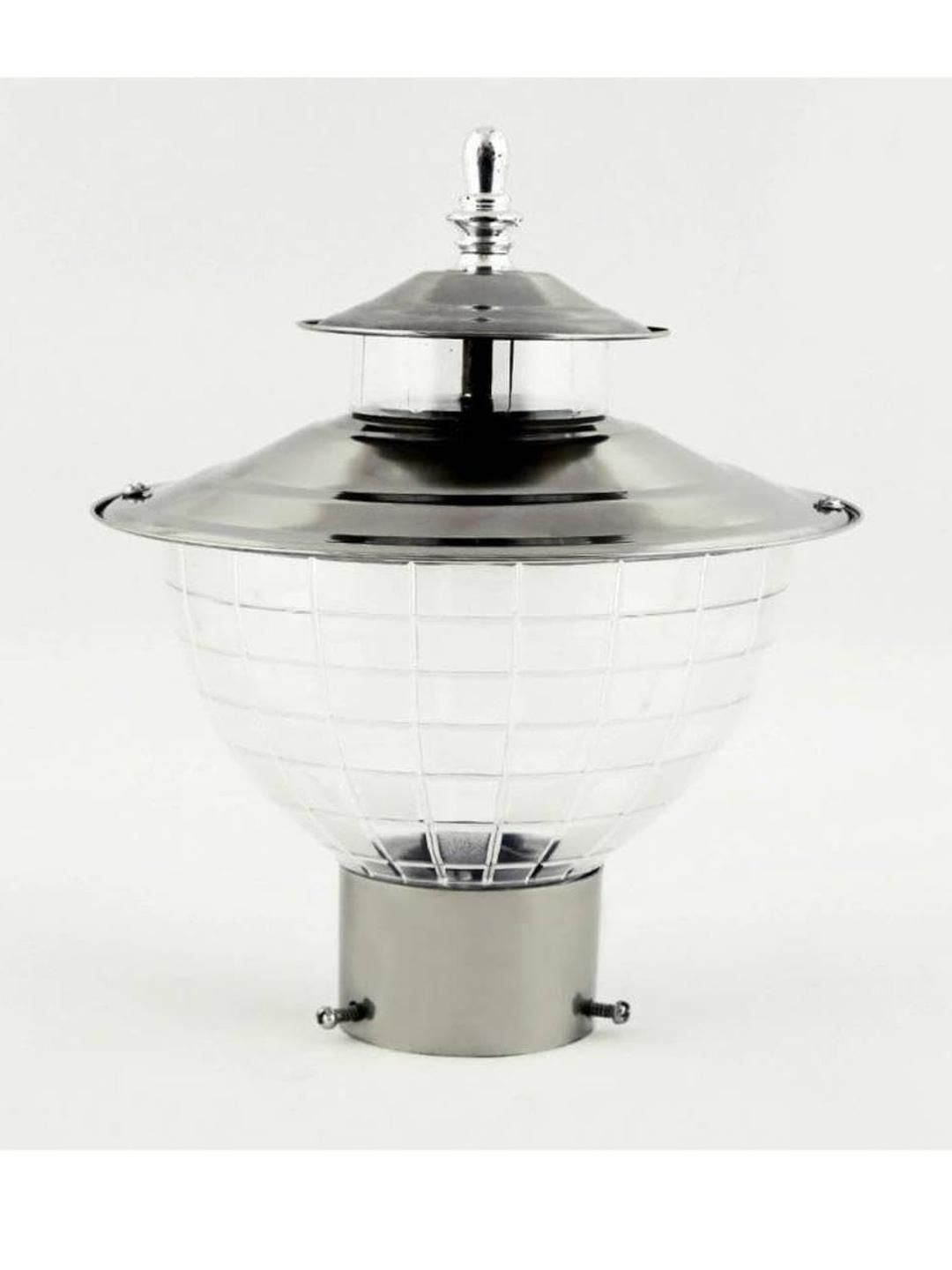 SOMIL Silver & White Textured Waterproof Outdoor Lamps-image-19