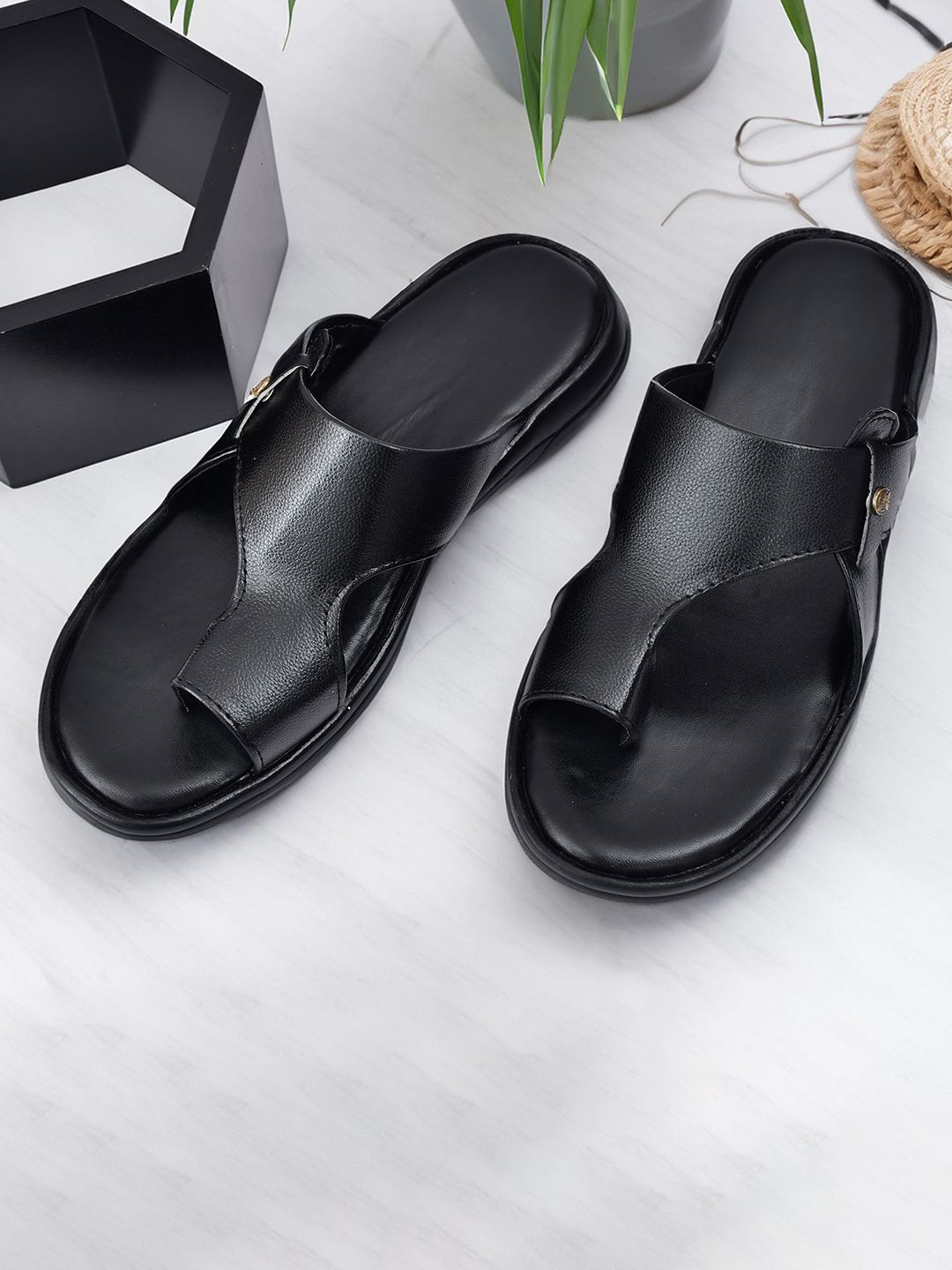 Robbie Jones Men PU Comfort Sandals-image-35