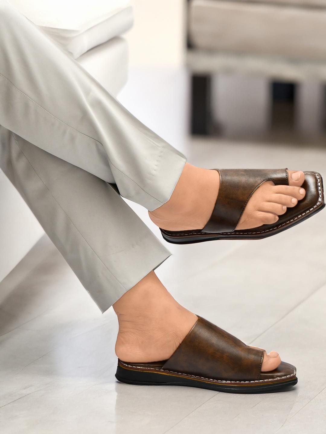 BIGGIE Men Brown Sandals-picture-15