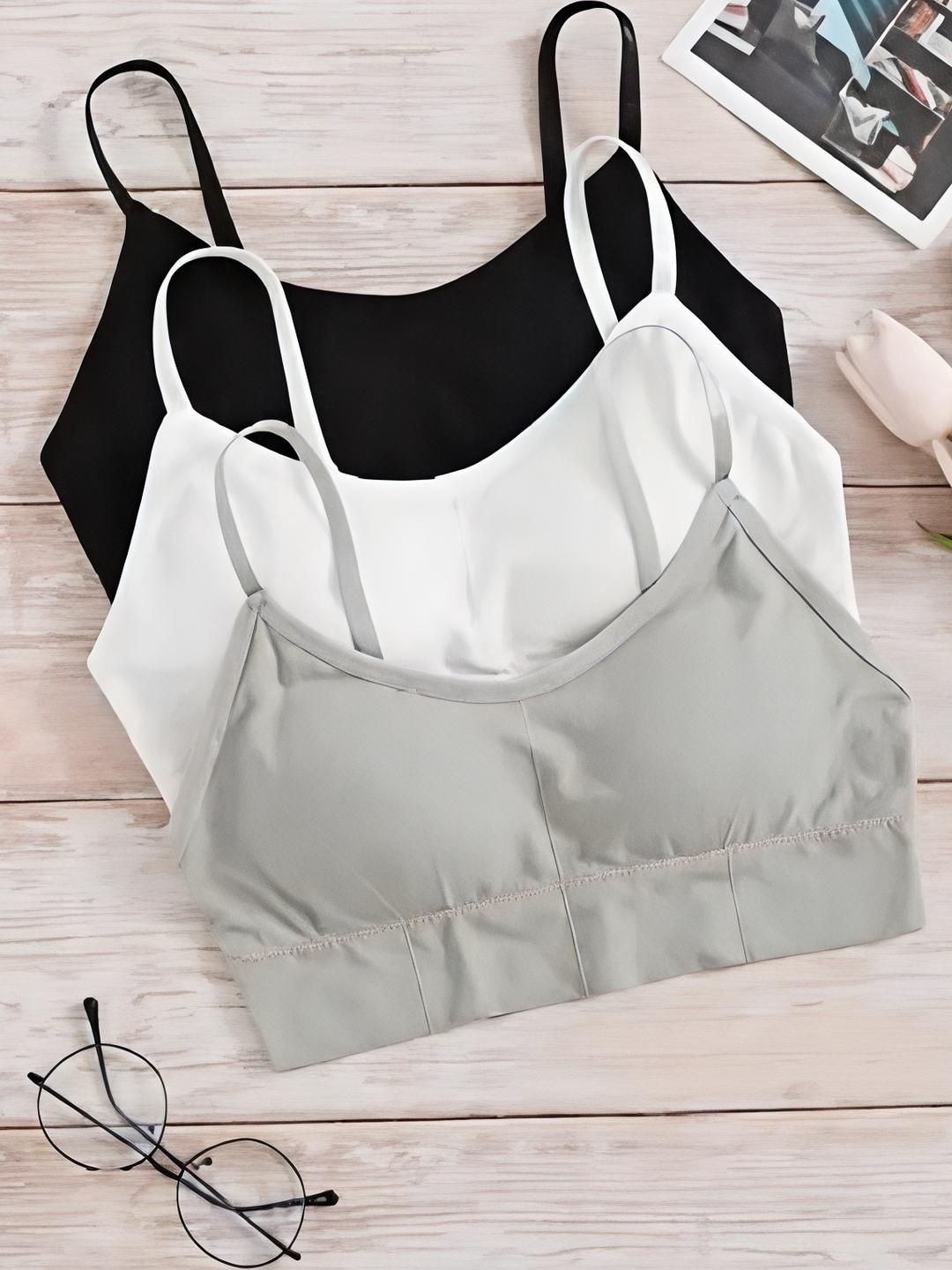 UNDER 1000 Pack Of 3 Full Coverage T-shirt Bra With All Day Comfort