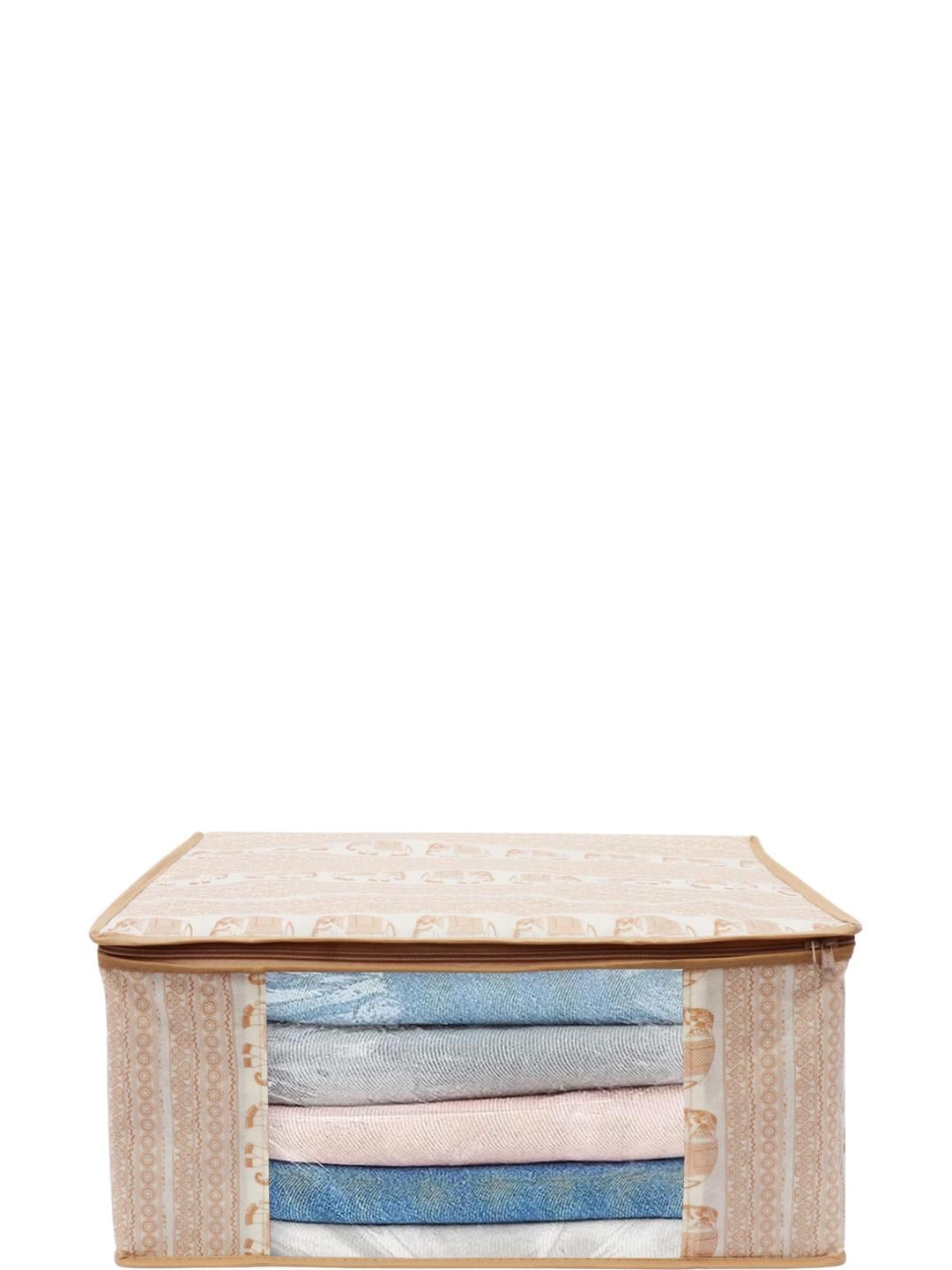 AMAK INC Beige Fabric Multi-Utility Wardrobe Organisers-picture-22
