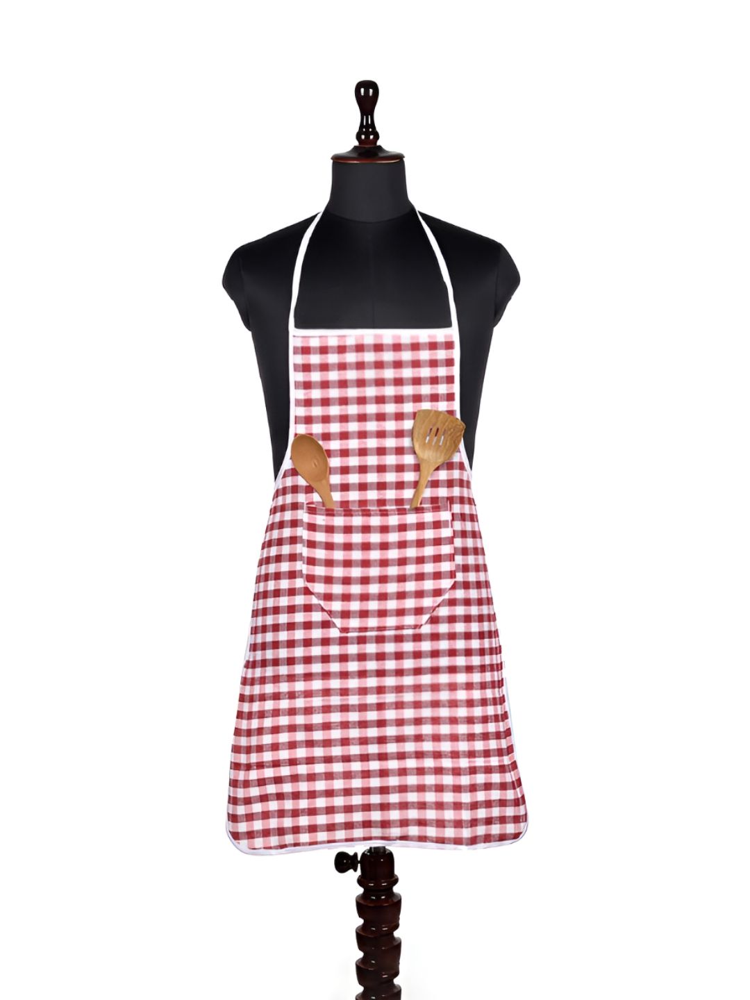 Aura Red Printed Front Pocket Water-Resistant Apron-picture-28
