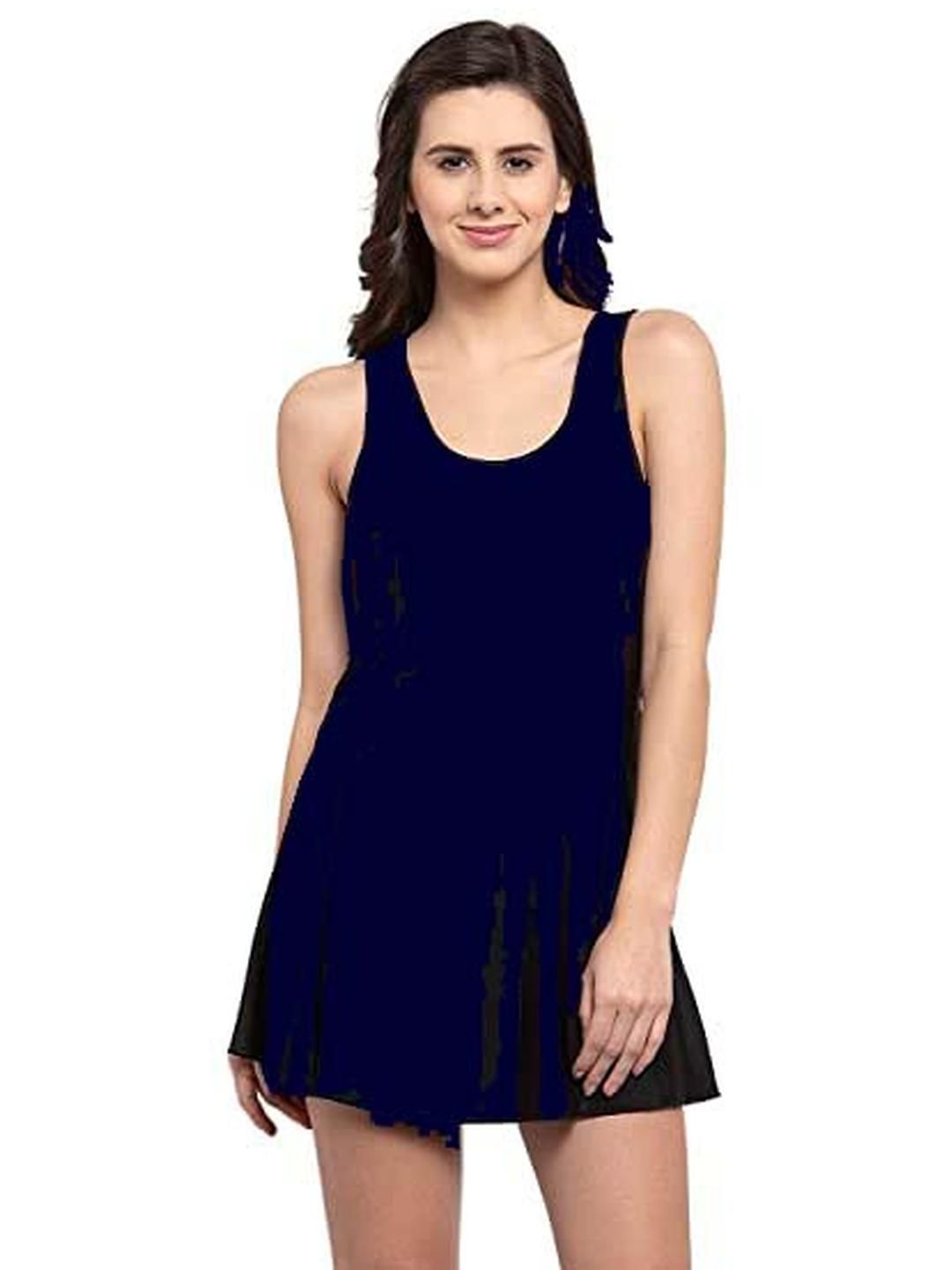 Rzlecort Women Sports Round Neck Swimming Dress-picture-52
