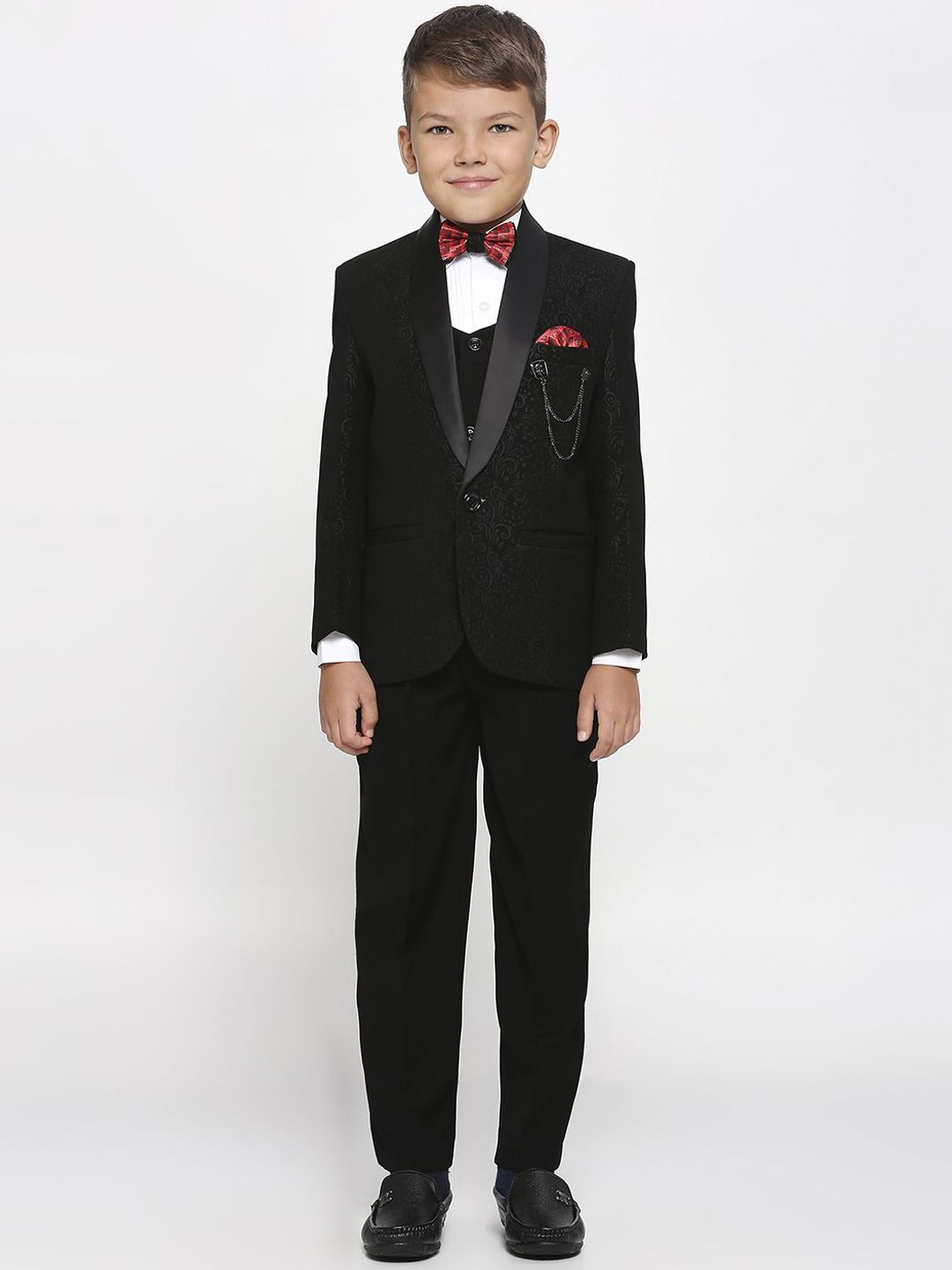 YK Boys Full Sleeves Printed 5-Piece Party Suit-picture-30