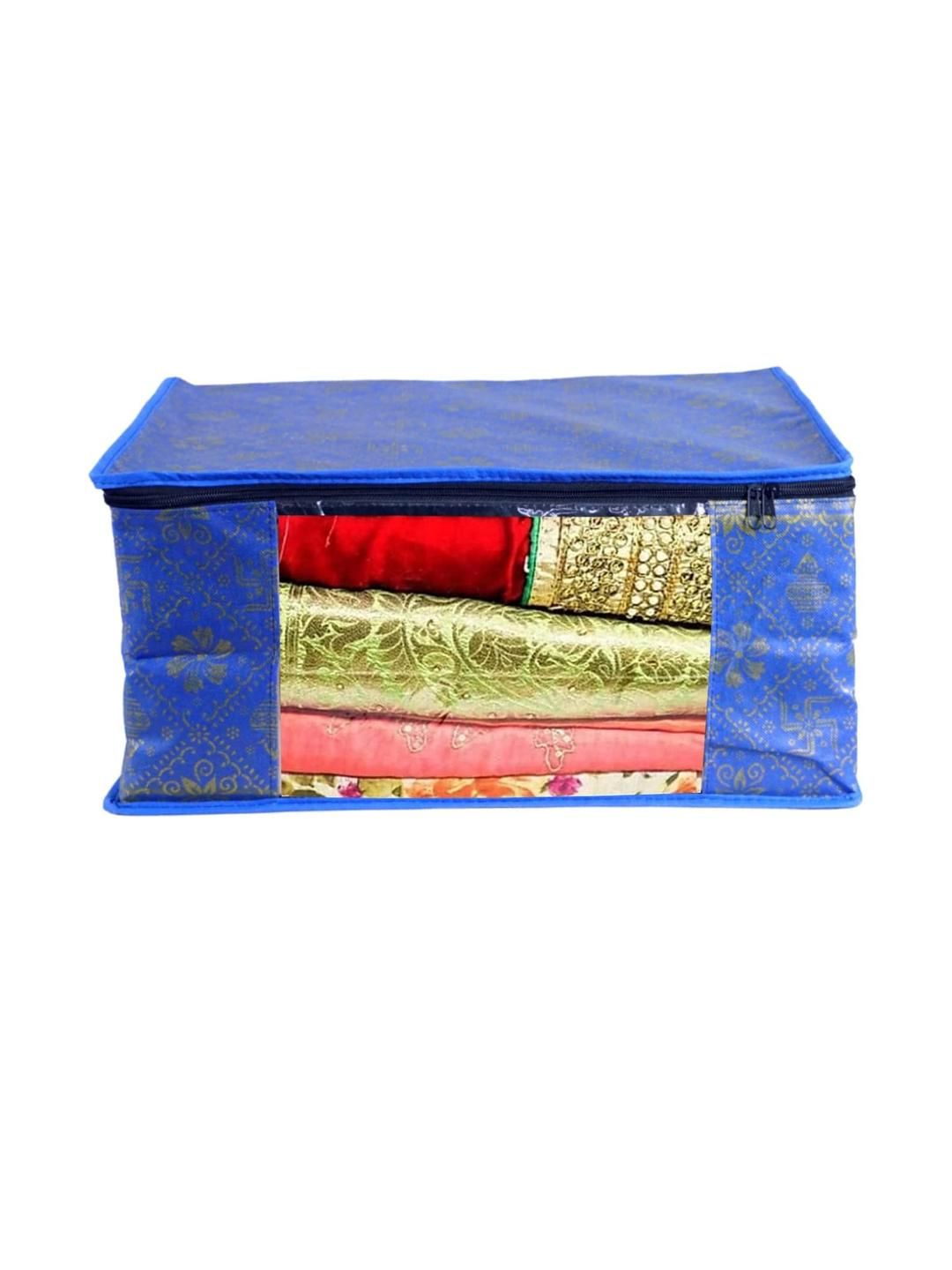 AMAK INC Blue Fabric Multi-Utility Wardrobe Organisers-picture-29