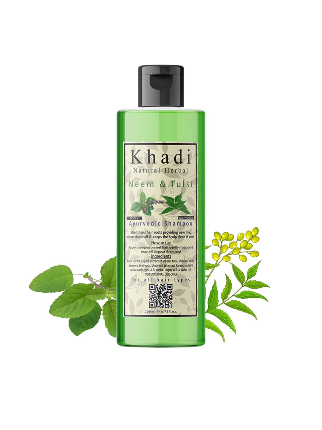 khadi natural herbal Neem & Tulsi Herbal Ayurvedic Shampoo - 200 ml-picture-10