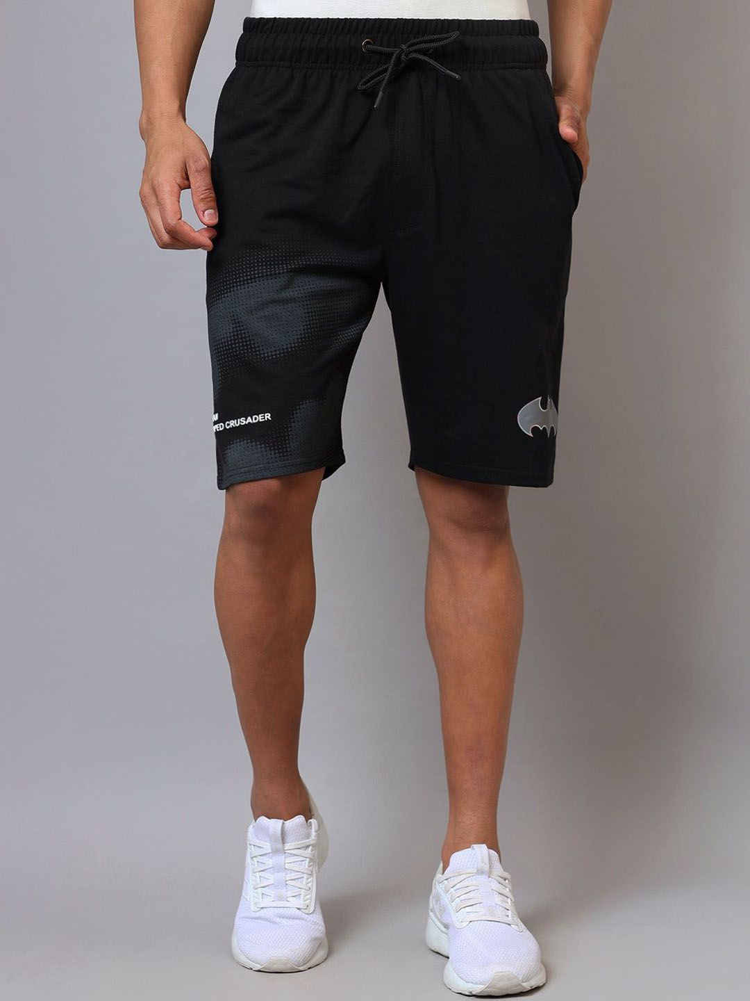 Free Authority Men Batman Printed Regular Fit Mid-Rise Shorts-picture-10