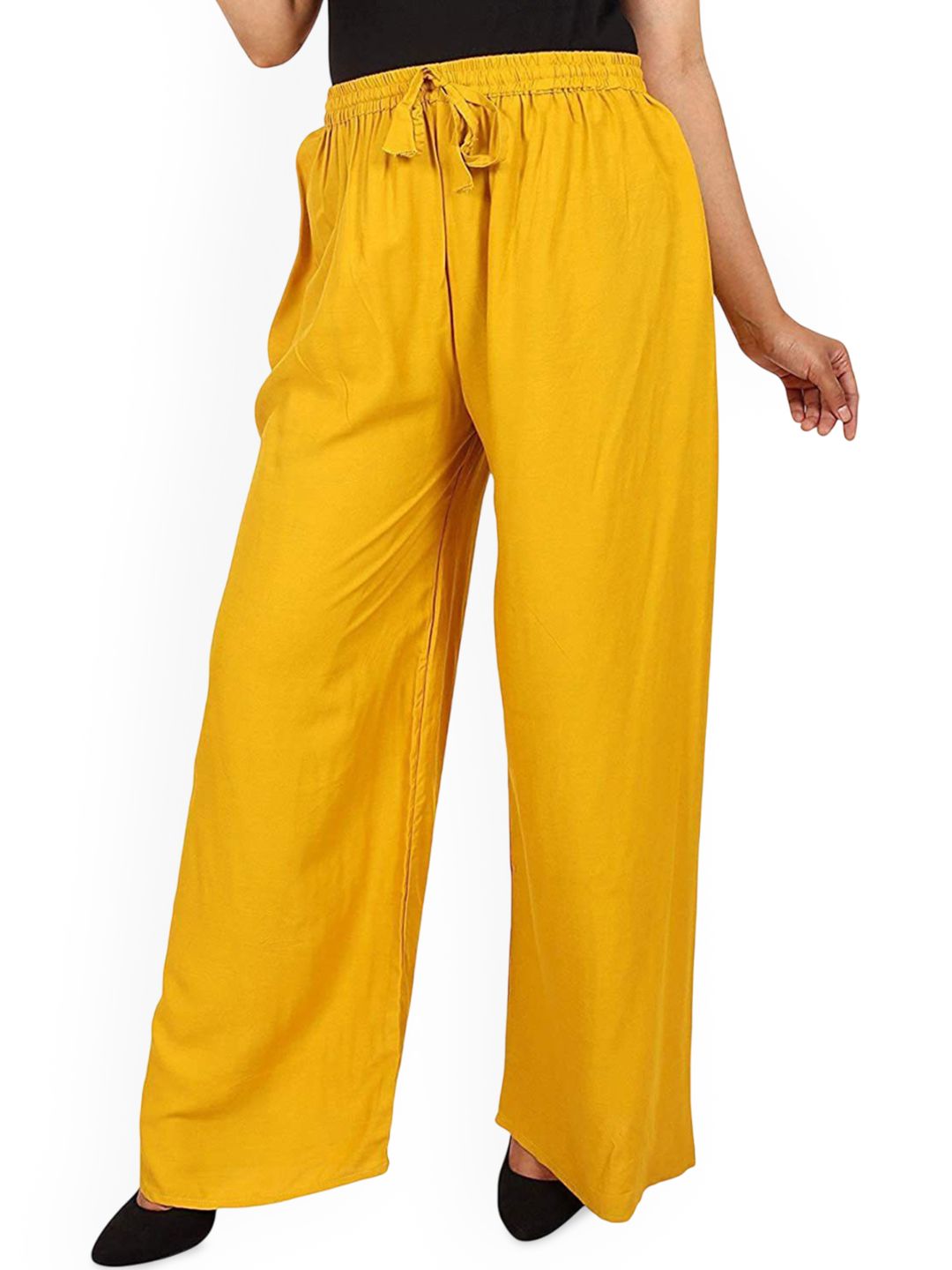 SRISARAS Women Mid-Rise Wide Leg Cotton Palazzos-picture-42