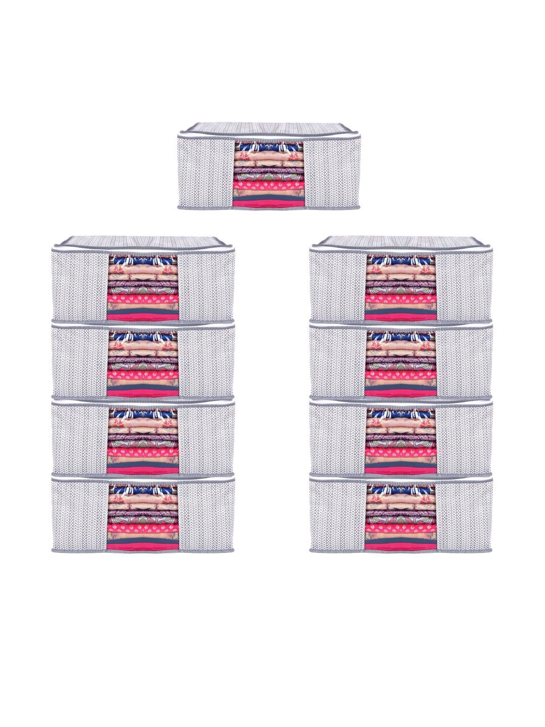 AMAK INC Grey Fabric Multi-Utility Wardrobe Organisers-picture-25
