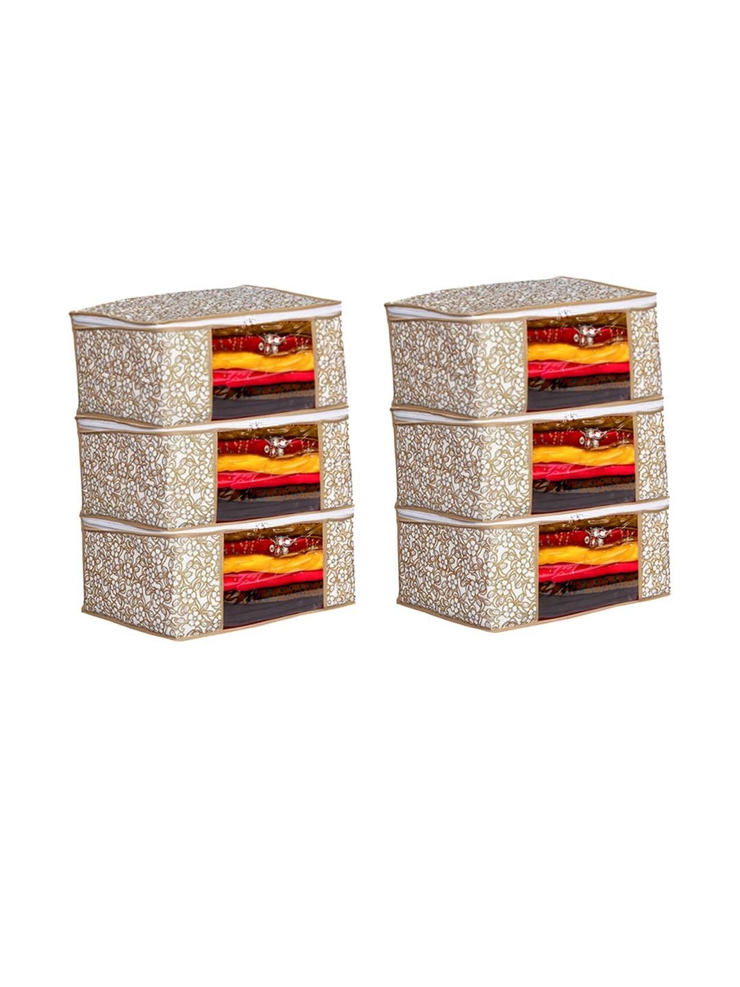 AMAK INC Beige Fabric Multi-Utility Wardrobe Organisers-image-19