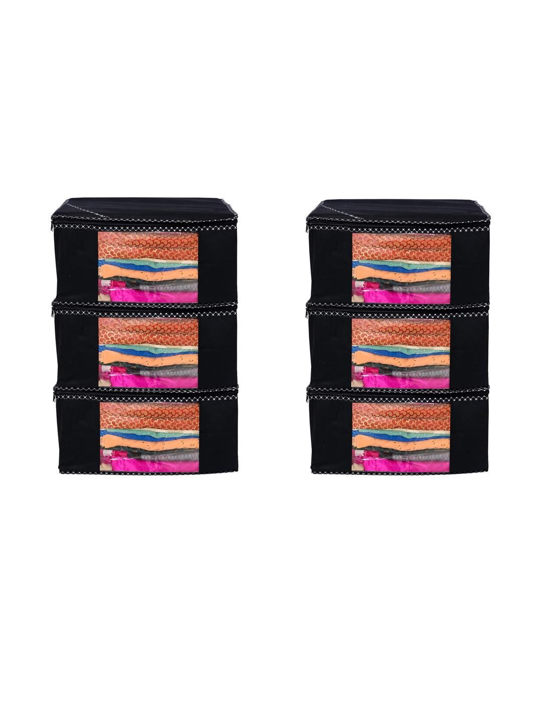 AMAK INC Black Fabric Multi-Utility Wardrobe Organisers-picture-38