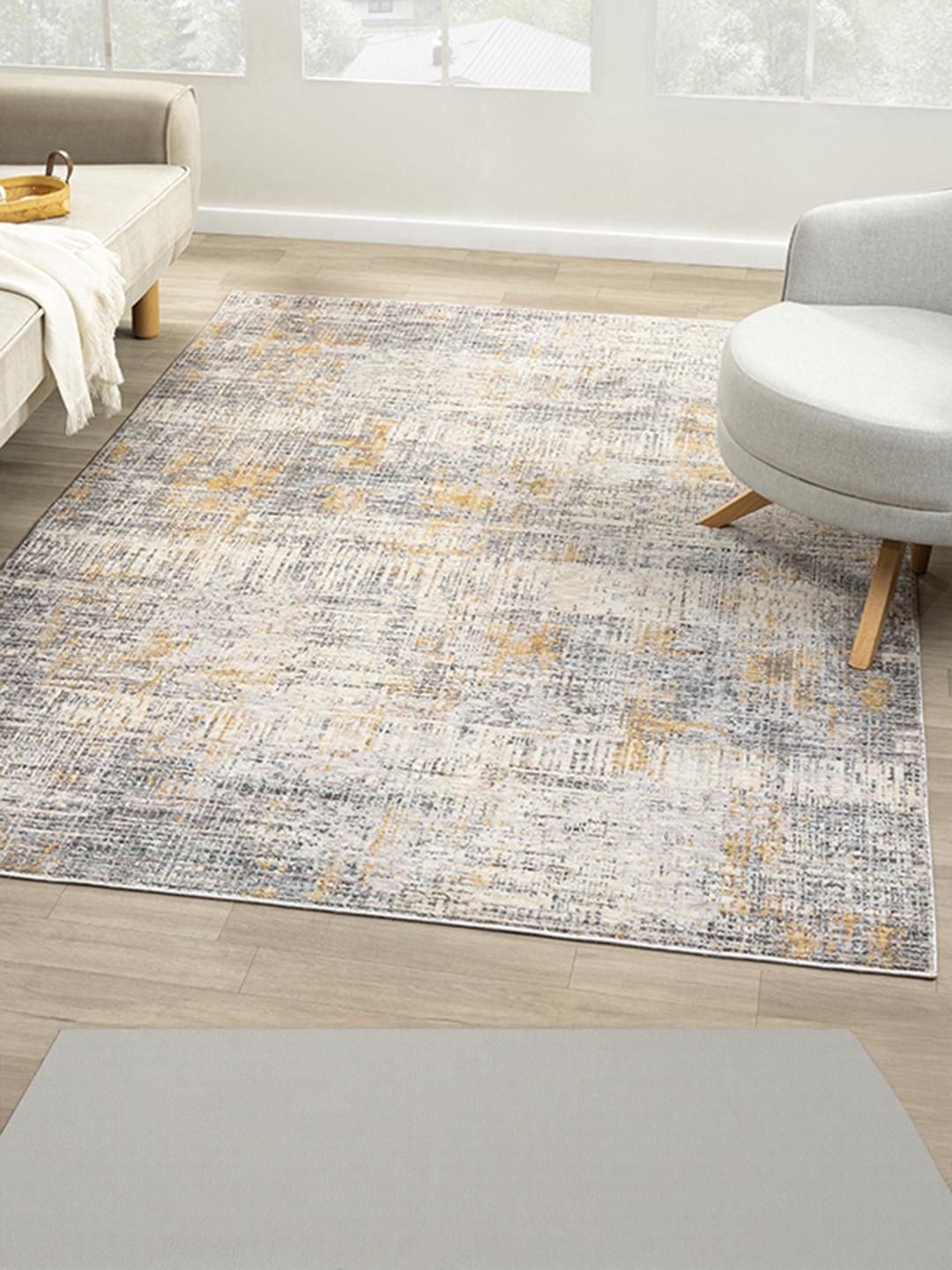 Kaleen India Multi Polyester Abstract Anti-Skid Carpets-picture-10