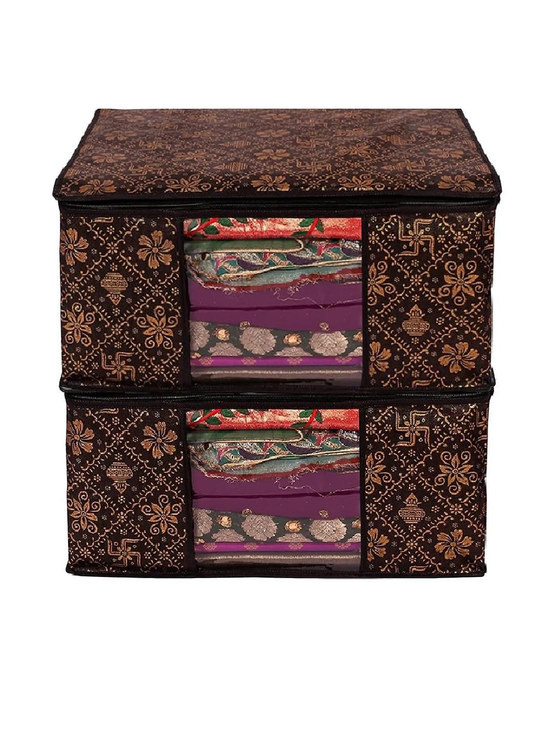 AMAK INC Brown Fabric Multi-Utility Wardrobe Organisers-image-23