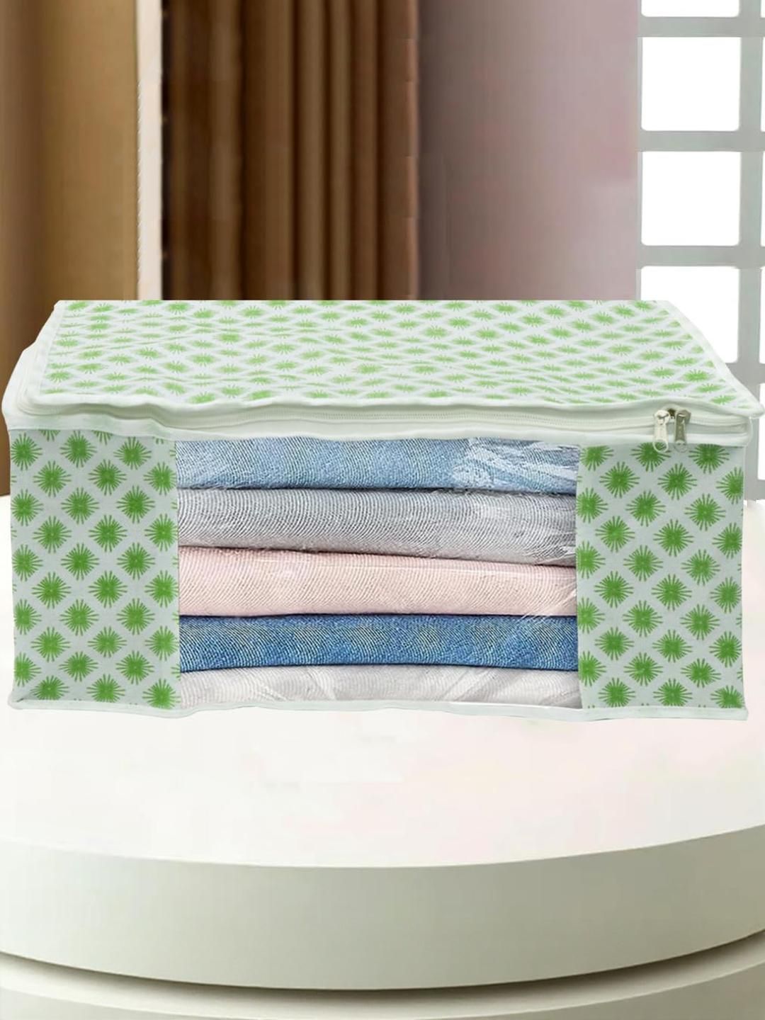 AMAK INC Green Fabric Multi-Utility Wardrobe Organisers-picture-5